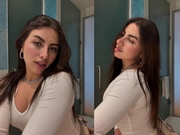 Melissa Endara se muestra contenta por su nuevo tratamiento odontologico